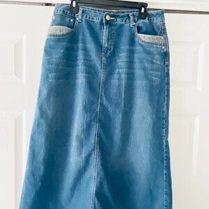 Jean Skirt CATOS (Size 14) - Western Feel, Women Skirts, Mama Clothes